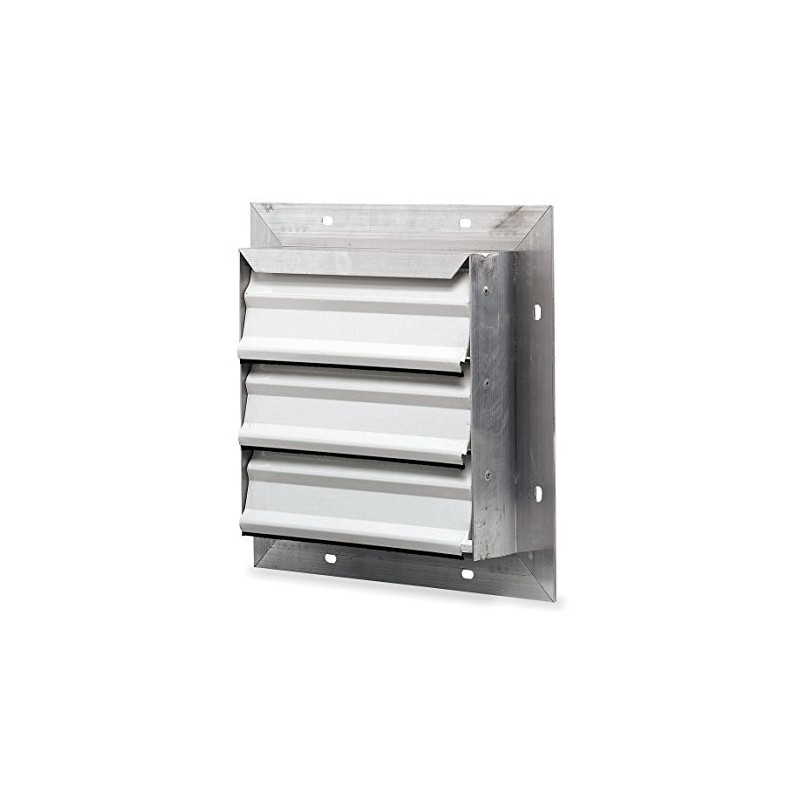Dayton 12" Backdraft Damper / Wall Shutter, 12-1/2" x 12-1/2"