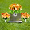 FLOWERIA Headstone Flower Saddle Cemetery Flowers for Grave - Artificial
