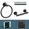 FORIOUS Toilet Roll Holder Black, Wall Mount SUS304 Stainless Steel