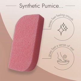 LaRosa PUMICE SPA Peelingschwamm – Rosa Tropfendesign