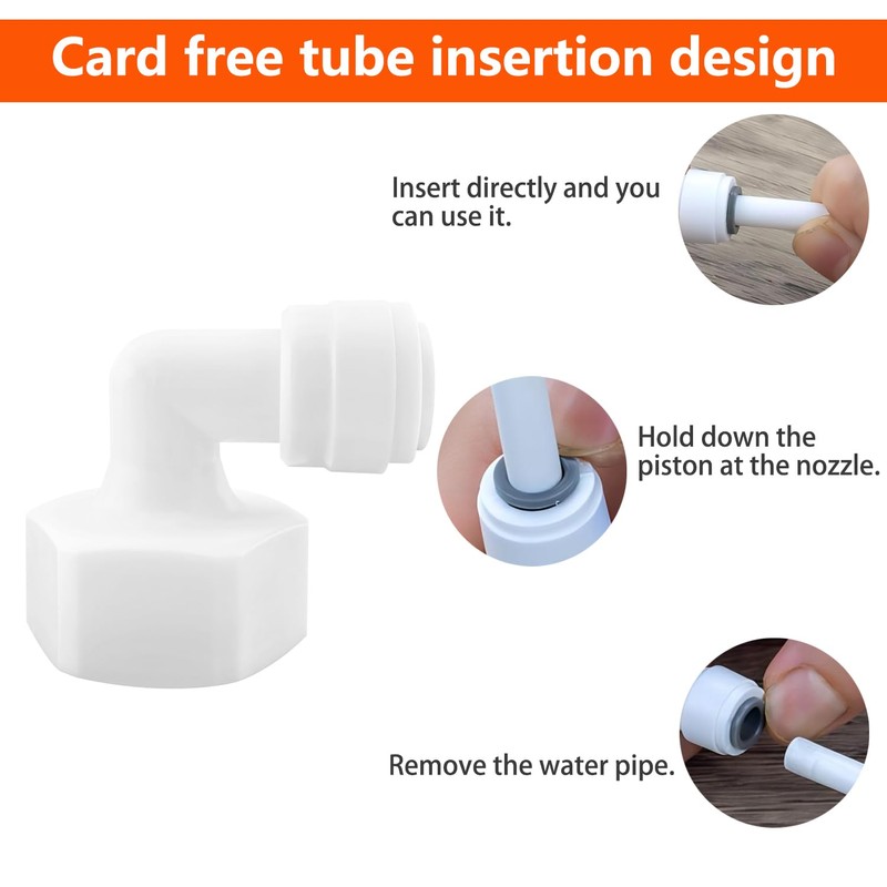 Qrity 1 PCS Water Purifier Elbow Connector, 3/4" BSP Female