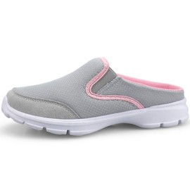 Acfoda Ladies’ Slip-on Summer Slippers, Lightweight, Breathable Leisure Shoes, Size 35-42 (Alltägliche Drag Muffin) - gray, size: 37 eu