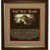 ALABAMA football Paul "Bear" Bryant framed poem -  A New Day