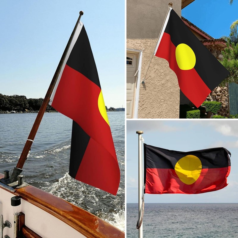 Aboriginal Flag of Australia, 150 x 90 cm, Black Red