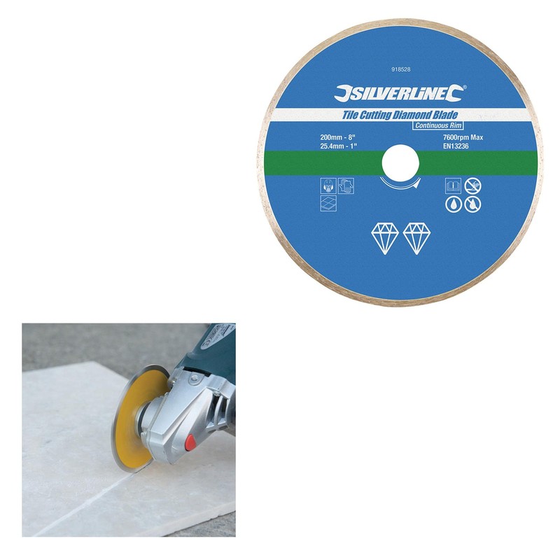Dapetz ® Tile Cutting Diamond Blade 200 x 25.4mm Continuous