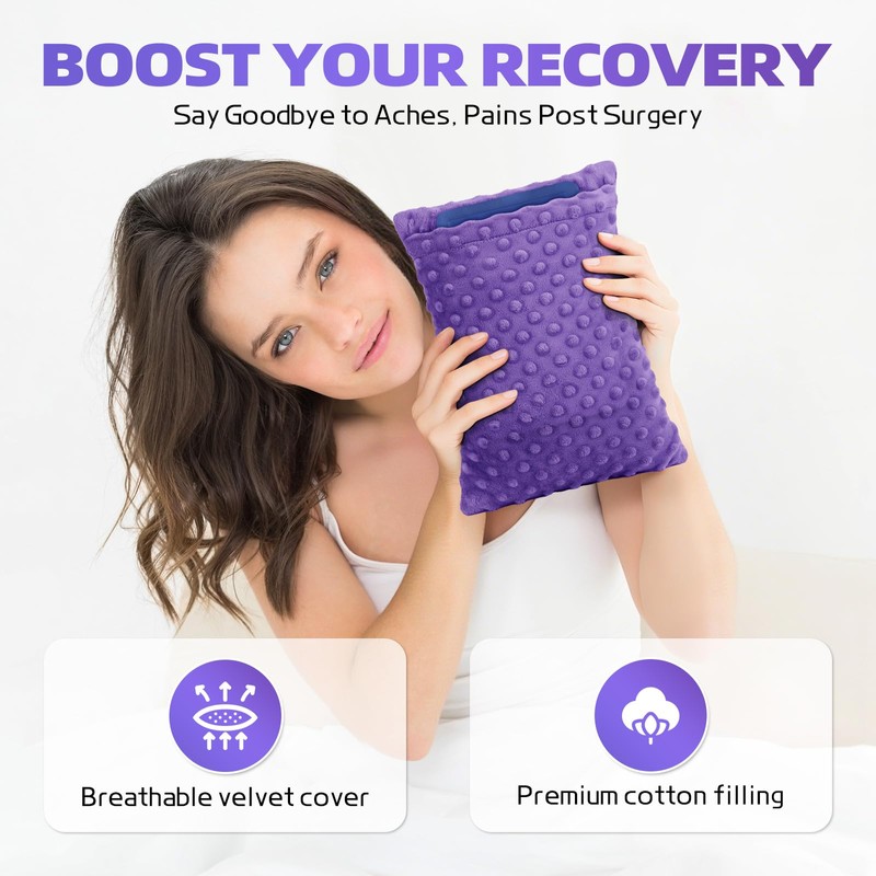 okmaba Hysterectomy Recovery Pillow with Hot/Cold Pack Pocket - Abdominal