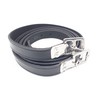 Aces Equine NEW HORSE NYLON CALF COVERED STIRRUP LEATHERS (Black,