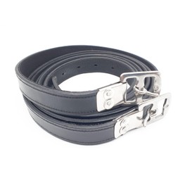 Aces Equine NEW HORSE NYLON CALF COVERED STIRRUP LEATHERS (Black, Cob)