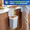PLASTIC PRINCE 5-Gallon Compostable Trash Bags Biodegradable Trash Bags, 19.5"