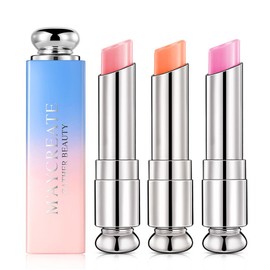 Lipstick with Colour Gradient, 3 Pieces, Waterproof, Moisturising Lip Balm