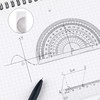 3 Pieces Protractor Set,Angle Measurement Tool,Plastic Protractors Maths Geometry Drafting