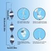 3x3 Stainless Steel Bird Scare Discs Set, 3D Reflective Helix