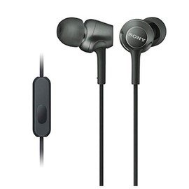 Sony MDR-EX255AP B MDR-EX255AP Earphones, In-Ear Type, Remote Control and Microphone, Black