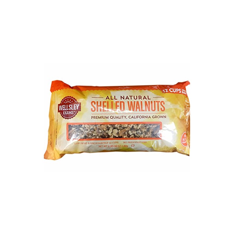 Wellsley Farms Shelled Walnuts, 3 lbs.