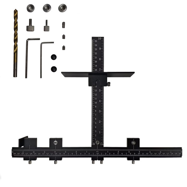 HFS(R Cabinet Hardware Handle Jig - Aluminum Alloy, Adjustable, Corrosion-Resistant,