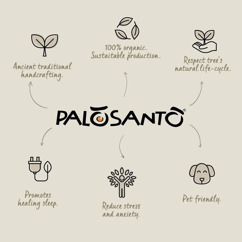 PALOSANTO - 7 Popular Sticks + Spiral Stick Holder -