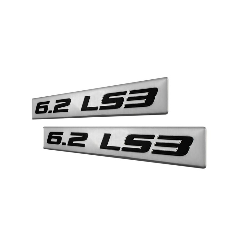 ERPART 6.2 LS3 Black on Silver Highly Polished Real Aluminum