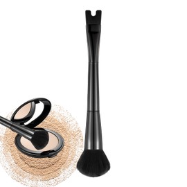 Nose Contour Brush - 2 in 1 Blush Brush,U Shape Double-Ended Precision Tool for Beginner Blending Cheek Bone Contouring Defining Nose