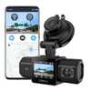 COOAU Dual Dash Cam 2.5K+1080P, Dash Cam Front and Inside,