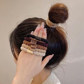 Soft Velvet Teddy Bear Hair Tie / 소프트벨벳곰돌이헤어끈