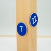 Plastic Engraved Numbered Number Tags ID Tags Keychains No Hole