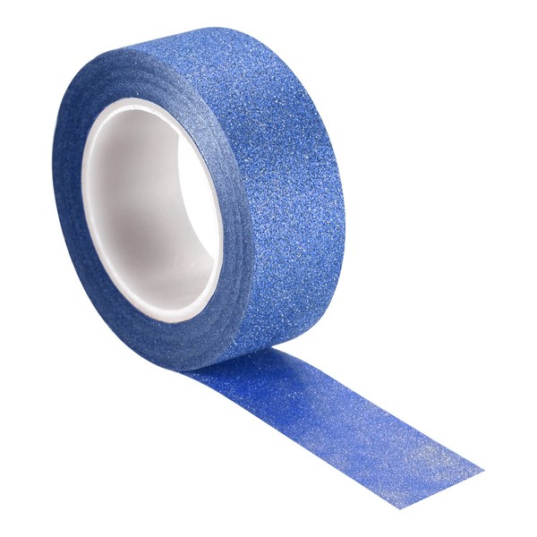 MECCANIXITY 0.6inch x 32.8ft Glitter Tape, Decorative Craft Tape Self