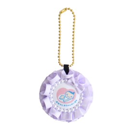 TOA ROSETTE Toamws-40 Maternity Mark, Maternity Key Holder, Double-Sided, Pregnancy, Celebration, Marking, Pearl Charm, Stylish, Gift, Ribon, Simple, Adult, Cute, Baby, Pregnancy, Amulet, Purple,