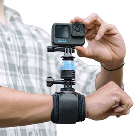 SUREWO Wrist Strap Mount with Quick Release Adapter Compatible with GoPro Hero 13/12/11/10/9/8/7//6/5 Black,DJI Osmo Action 5 pro/4/3/2,Insta 360 ONE R,AKASO/Campark and More