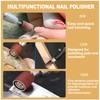 LPZMPZ Pack of 242 Sanding Sleeves Nail Cutter with 80/120/180
