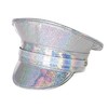 Funk Plus Rainbow Holographic Glitter Captain Hat Police Hat (Glitter)