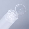 12 Empty Refillable Clear Plastic Tubes for Cosmetics, Soft Tubes
