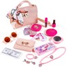 Girl Toys 36Pcs Girl Wallet, Cosmetics, Princess Toys Include Handbag,