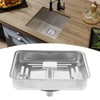 Square Sink Strainer Drainer, Stainless Steel Kitchen Bathroom Home Sink