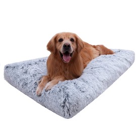 Vonabem XXL Dog Bed Washable, Waterproof Large Pet Bed with Removable Cover, 48 inch Dog Crate Bed for Jumbo XXLarge Dogs, Fluffy Plush Thick Dog Beds for Sleeping