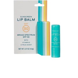 Sunscreen Lip Balm SPF 30 with Vitamin E, Citrus Scent 0.17oz/4.8g (Pack of 1)