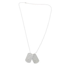 Zac's Alter Ego Fancy Dress Value Dog Tags Necklace