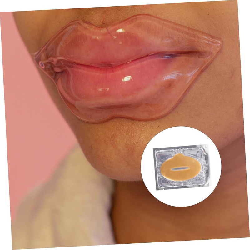 Baluue 25Piezas Máscaras Labiales Exfoliantes de Almohadillas Hidratantes el Cuidado