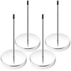 4pcs Desk Receipt Holder Bill Fork Receipt Spike Stick Silver