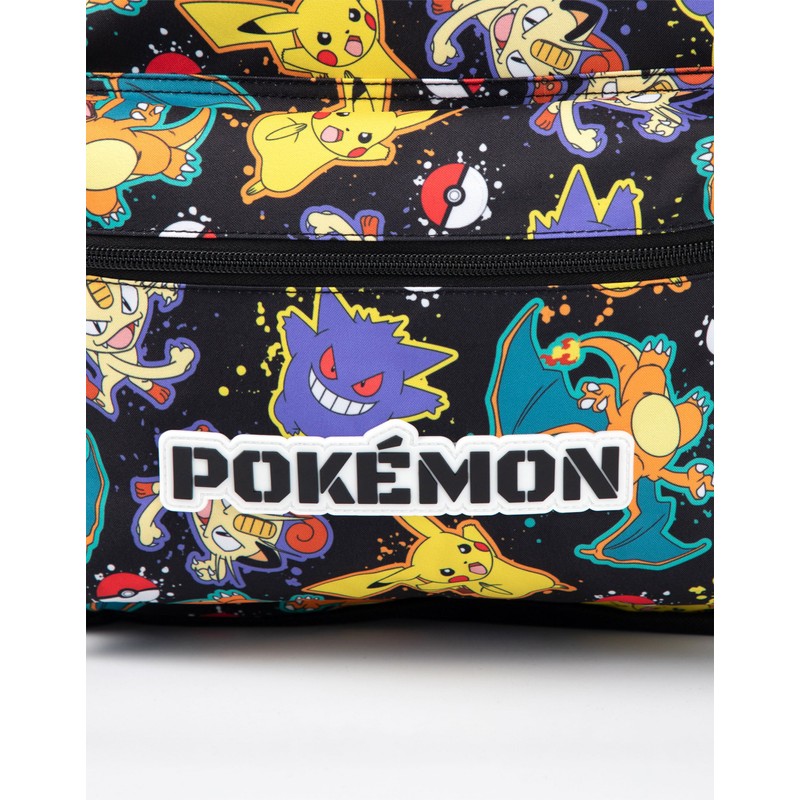 Pokémon Pikachu Charizard Gengar Meowth Backpack in Black | Kids