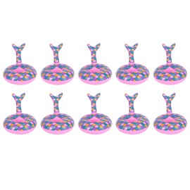 10pcs Inflatable Floating Drink Holders Beverage Cup Coasters for Swimming Pool Party