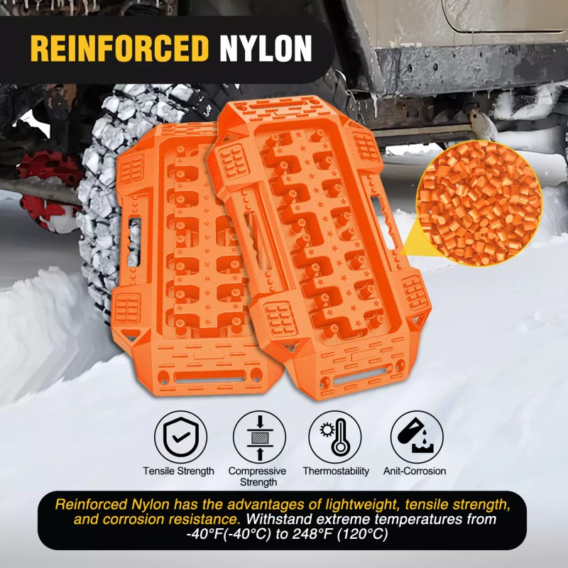 Nilight Off-Road Mini Short Recovery Traction Boards For 4WD 4X4