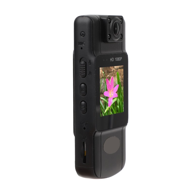 Wearable Camera 2K Night Vision 180 Degree Lens Rotation Magnetic