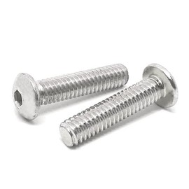 (100 Pieces) #4-40x7/8" 18-8 Button Head Socket Cap Screw Stainless Steel