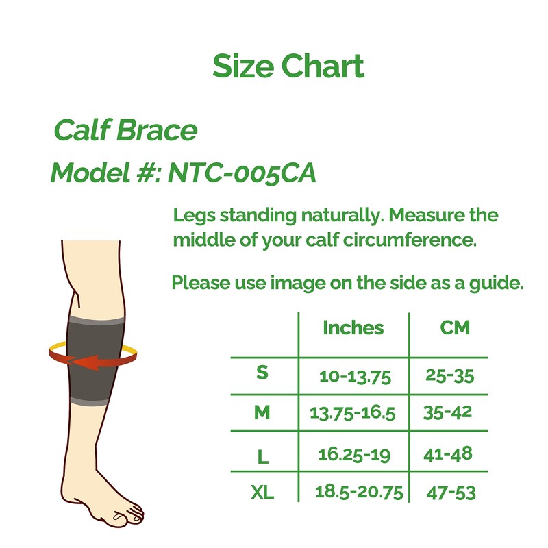 Neotech Care Calf Support Sleeve - Elastic & Breathable Knitted