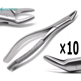 PREMIUM INSTRUMENTS 10 Pcs Extraction Forceps 150s Molars Incisors Dental Surgical Instruments