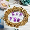 Short Press on Nails Cute Easter Day Nails Purple Fake