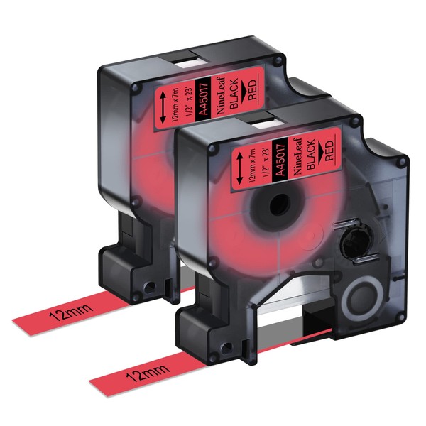 NineLeaf 2 Pack Compatible for Dymo D1 Label Maker Refills