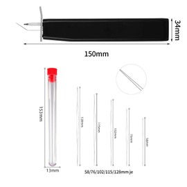 NIYATA Perlen Knoten Werkzeug,Knotting Tool,Bead Knotting Tool，Praktisch Schnelles Knoten Werkzeug,Avec Perlennadeln Zum Auffädeln Von Perlen,für DIY Schmuck Armband Knöchel Halskette