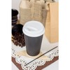 Karat 16oz Ripple Paper Hot Cups - Black (90mm) -