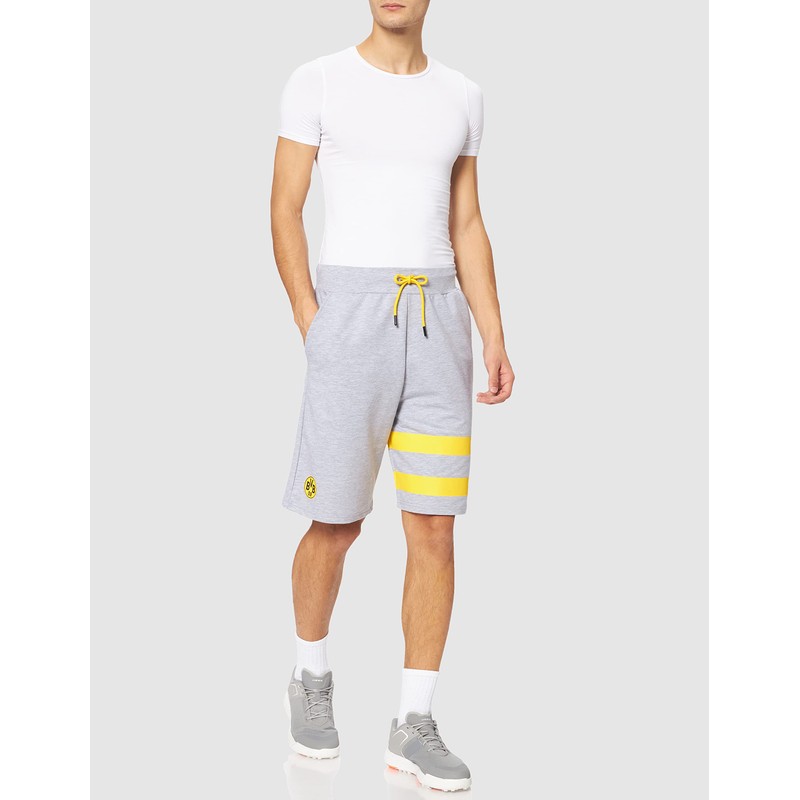 Borussia Dortmund BVB Shorts Grey, gray, 3 XL